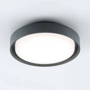 Plafonnier d'ext&eacute;rieur LED EVN Tectum, anthracite, &Oslash; 25 cm