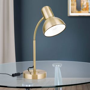 Orion Lampe de bureau Nemo, flexible, laiton ancien