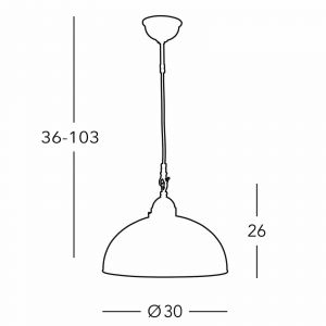 austrolux Kolarz Suspension Nonna &Oslash; 30 cm Fleur dor&eacute;e Bord ondul&eacute;