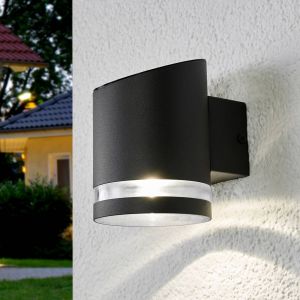 Lindby Applique d'ext&eacute;rieur LED solaire Melinda, 9 cm, acier inoxydable