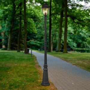 Lindby Lampadaire d'extérieur Edana en gris graphite