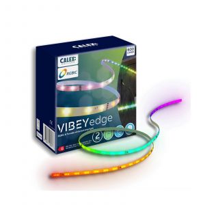 Calex Ruban LED Vibey, longueur 2 m, fiche, t&eacute;l&eacute;commande, RVB, CCT