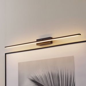 MCJ Applique murale LED Miroir 80 cm noir 4000K