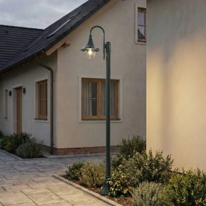 Luminaire d'ext&eacute;rieur Lindby Daphne, 220 cm, verte, m&eacute;tal, E27