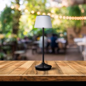 Näve Lampe table solaire LED Emmi CCT recharge, noire