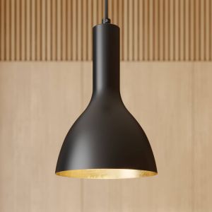 Arcchio suspension Cosmina, à 1 lampe, noir, métal