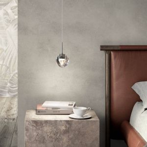 Suspension LED Dew de kdln, couleur chrome, &agrave; 1 lampe, &Oslash; 11 cm