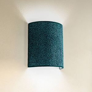 Euluna Applique murale Boucle en tissu, vert foncé