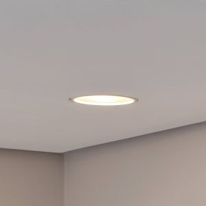 BEGA Spot LED encastré au plafond Studio Line, blanc/alu, fonte d'aluminium