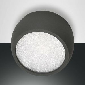 Fabas Luce Downlight LED Vasto, anthracite, &Oslash; 8 cm, 120&deg;, aluminium