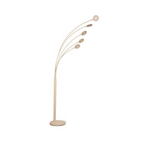 FISCHER & HONSEL Lampadaire LED Dent, couleur sable Hauteur 225 cm, CCT, à 5 lampes.
