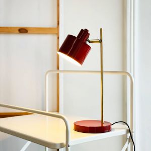 Dyberg Larsen Lampe de table Ocean, rouge foncé, hauteur 43 cm