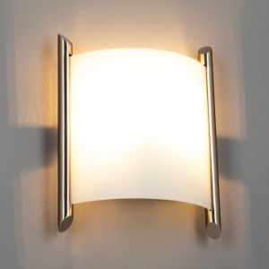 Applique murale Lindby Filippa, 20 cm, nickel, verre, E27