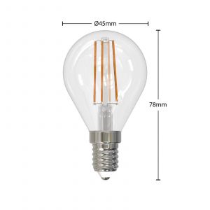 Arcchio Ampoule LED à fil E14 4 W 2 700 K goutte dim x3