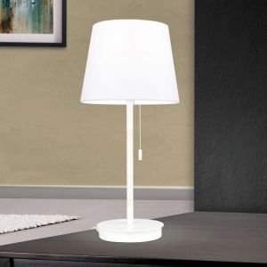 Orion Lampe à poser Ludwig avec port USB, blanche