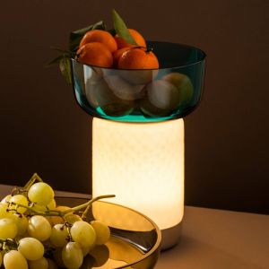 Artemide Bontà lampe à poser LED, bol turquoise