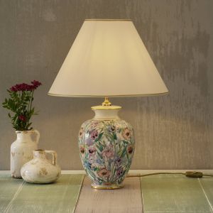 Austrolux Lampe de table Giardino Panse 40 cm céramique dorée