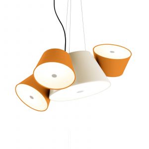 MARSET Tam Tam Mini, mate, blanche/orange