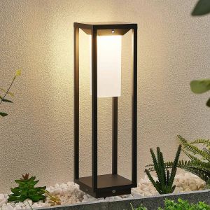 Lucande, lampe solaire à poser à LED Eliel, hauteur 50 cm, noir