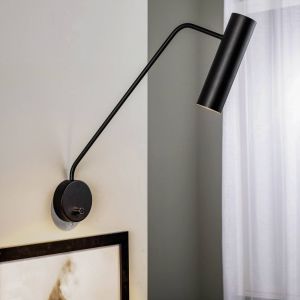 Euluna Spot mural Eye Super avec interrupteur, noir