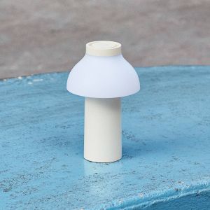 HAY PC Portable Lampe de table LED Batterie, blanc crème