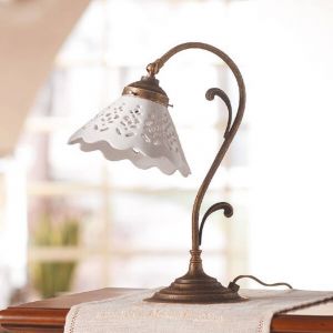 Ceramiche Lampe à poser Semino avec abat-jour en céramique