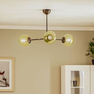 Alfa Plafonnier Itoris, à 3 lampes, noir/doré