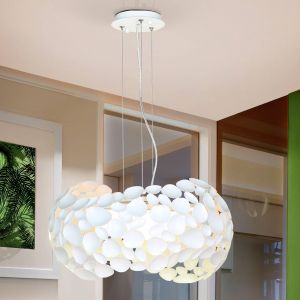 Schuller Valencia Suspension LED Narisa 5xG9, Ø47 cm, blanche