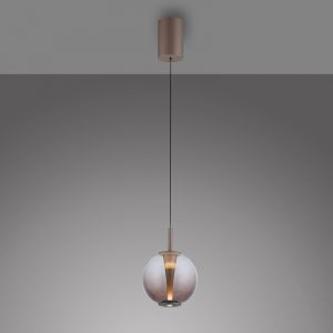 Suspension LED PURE Infinity, bronze/ambre, &Oslash; 18 cm, CCT
