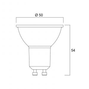 Sylvania Réflecteur LED GU10 5W 6.500K à intensité variable 36° 550 lm