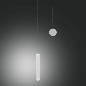 Fabas Luce Suspension LED Prado, blanc, métal, à intensité variable