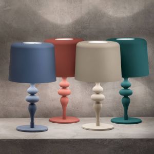 Masiero Lampe à poser Eva TL1 M, 53 cm, rouge oxydé
