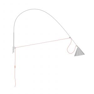 midgard Applique murale LED AYNO XL, gris/orange, 4.000 K 220 cm