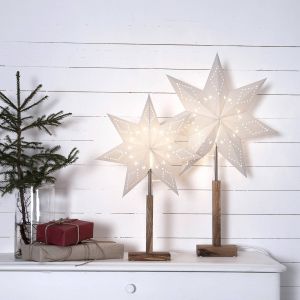 STAR TRADING Lampe déco Karo à pied, étoile à motif 70 cm