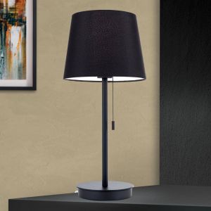 Orion Lampe à poser Ludwig avec port USB, noire