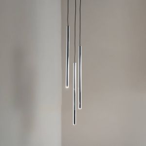SIGMA Suspension Sopel Lux, à 3 lampes, ronde, noir/argent, G9