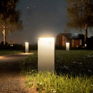Sigor Lampe solaire LED rechargeable Nusolar anthracite, hauteur 34cm