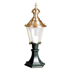 K.S. Verlichting Luminaire pour socle Luuk, vert/cuivre, hauteur 56 cm