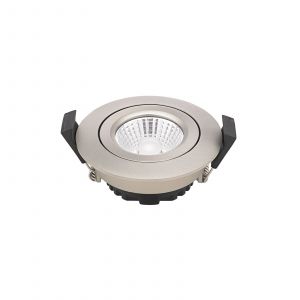 Sigor LED Spot à encastrer au plafond Diled, Ø 8,5 cm, 6 W, 3.000 K, acier