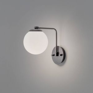 Opviq Applique murale Daisy, noir, verre, hauteur 22 cm, E27