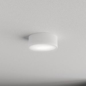 TEMAR LIGHTING Plafonnier Cleo 200, blanc, capteur, IP54, &Oslash; 20 cm, m&eacute;tal