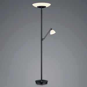 HELL Lampe sur pied LED Findus, à 2 lampes, noir