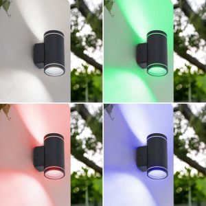 Lindby Smart Applique d'extérieur LED Valtin CCT RVB Tuya IP54