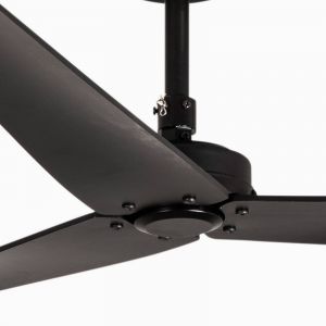 FARO BARCELONA Ventilateur de plafond Milos, DC, noir mat