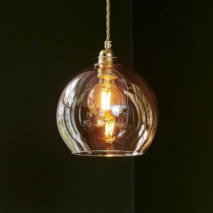 EBB & FLOW Rowan suspension doré/fumée or Ø 22 cm