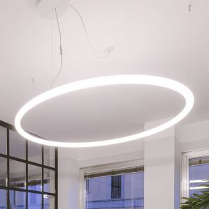 Artemide Alphabet of light circular suspension 90