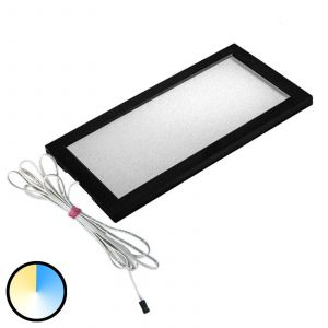 Hera Lampe sous meuble LED Dynamic LED Sky, noir, 21 cm, CCT