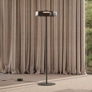 LEDS-C4 LED lampe sur pied Levels 1 couche, noir, verre, CCT