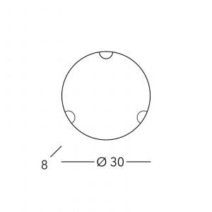 austrolux KOLARZ Applique murale Nonna, &Oslash; 30 cm, fleur dor&eacute;e, verre