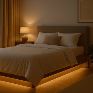 Bande LED Calex Vista, longueur 30 m, RVB, t&eacute;l&eacute;commande CCT